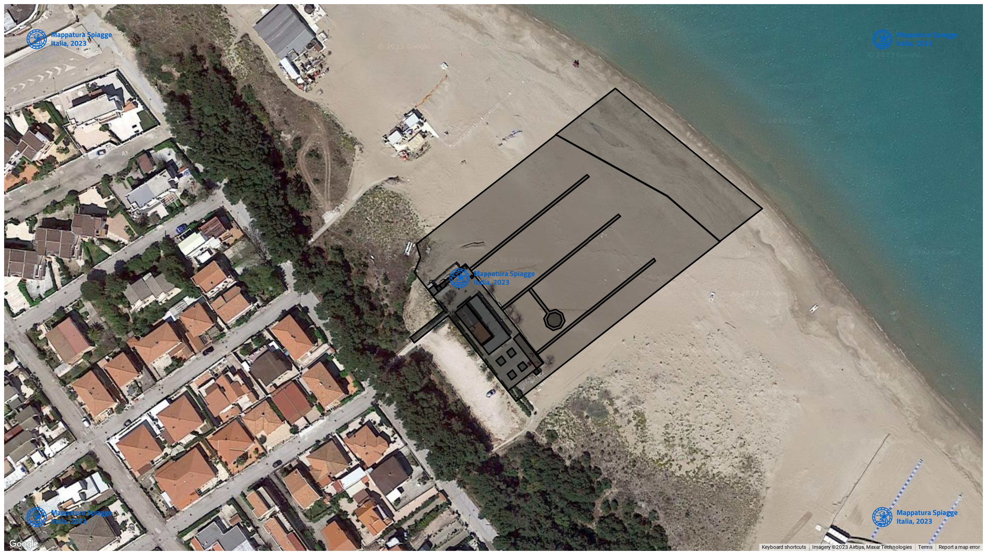 Foto Satellitare - Google Maps - Comune Campomarino, Concessione: N. 9 / 2008 del 20-09-2023