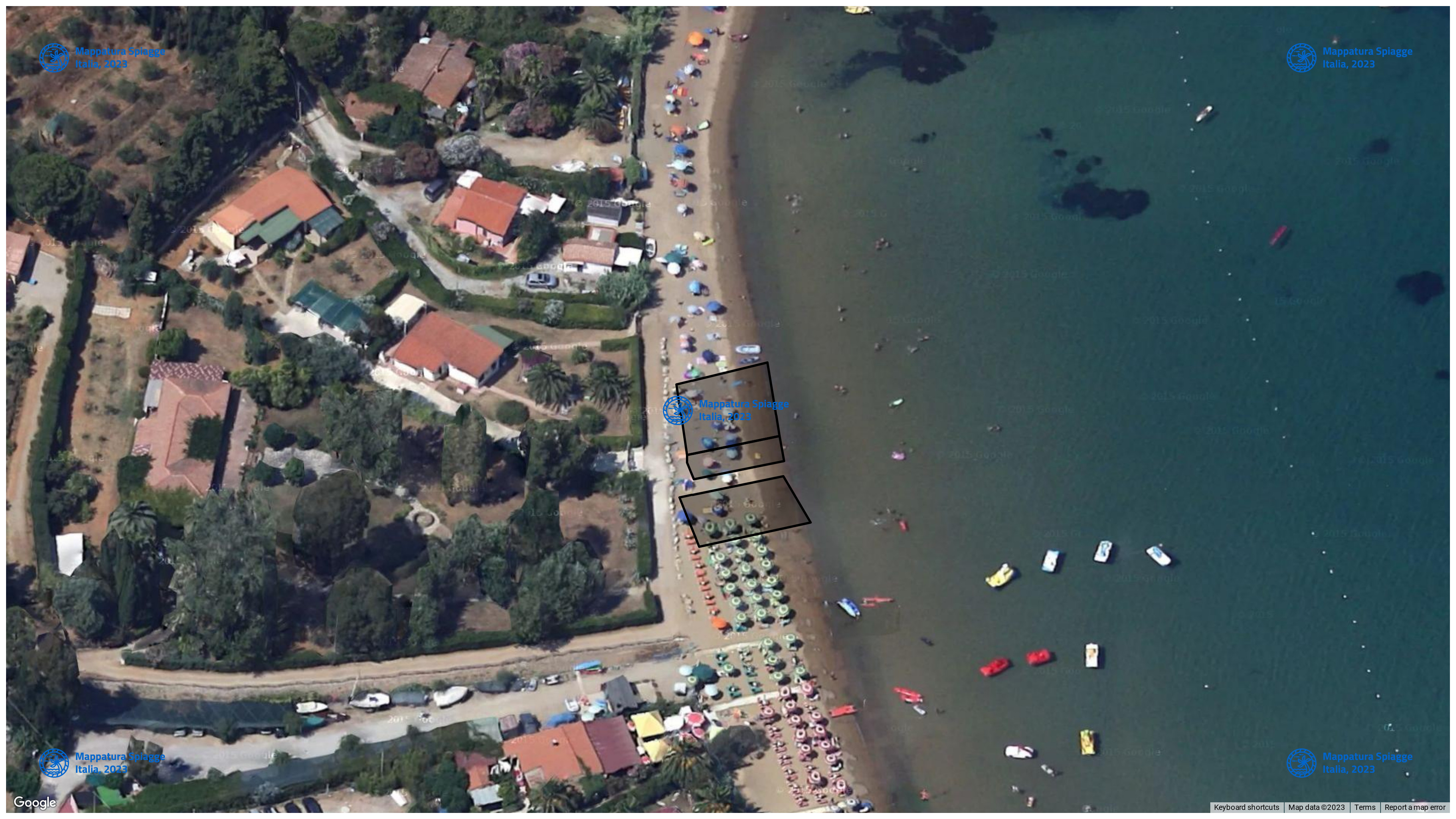 Foto Satellitare - Google Maps - Comune Capoliveri, Concessione: N. 1 / 2020 del 17-09-2023