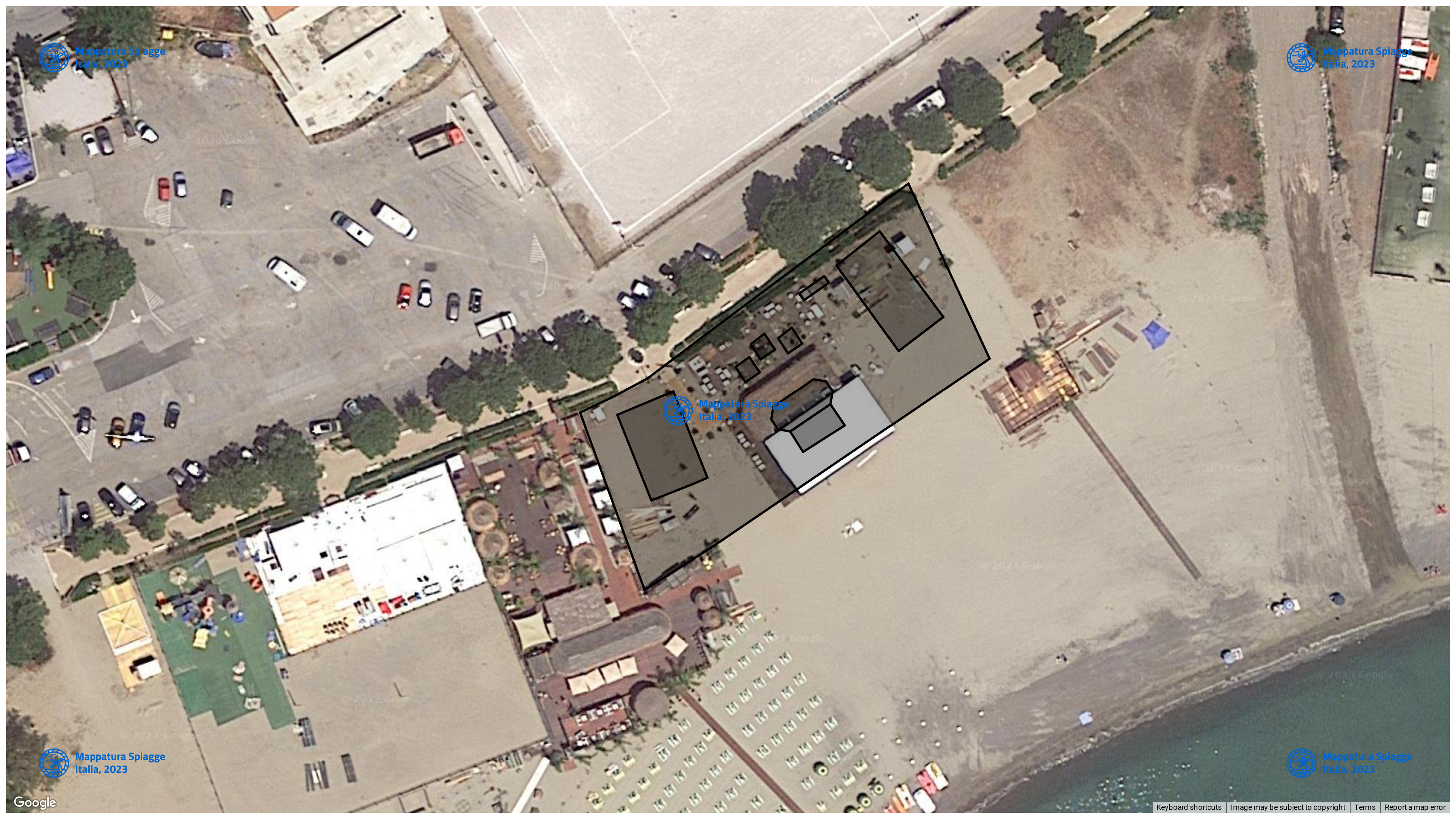 Foto Satellitare - Google Maps - Comune Camerota, Concessione: N. 20 / 2015 del 17-09-2023