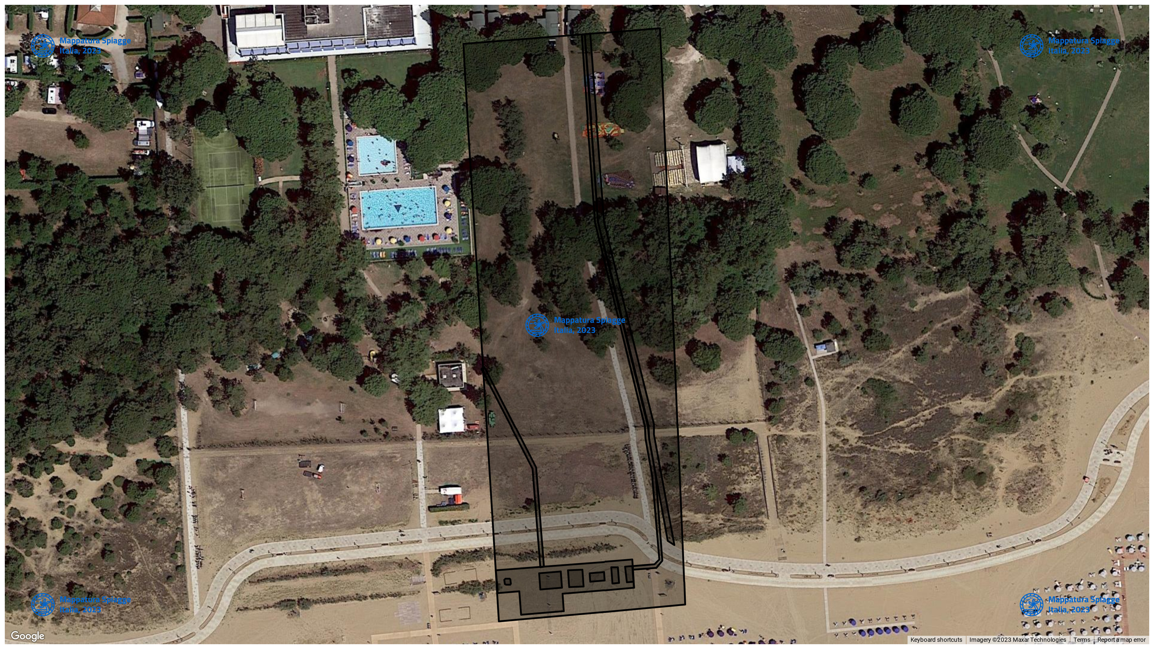 Foto Satellitare - Google Maps - Comune San Michele Al Tagliamento, Concessione: N. 3 / 2018 del 19-09-2023