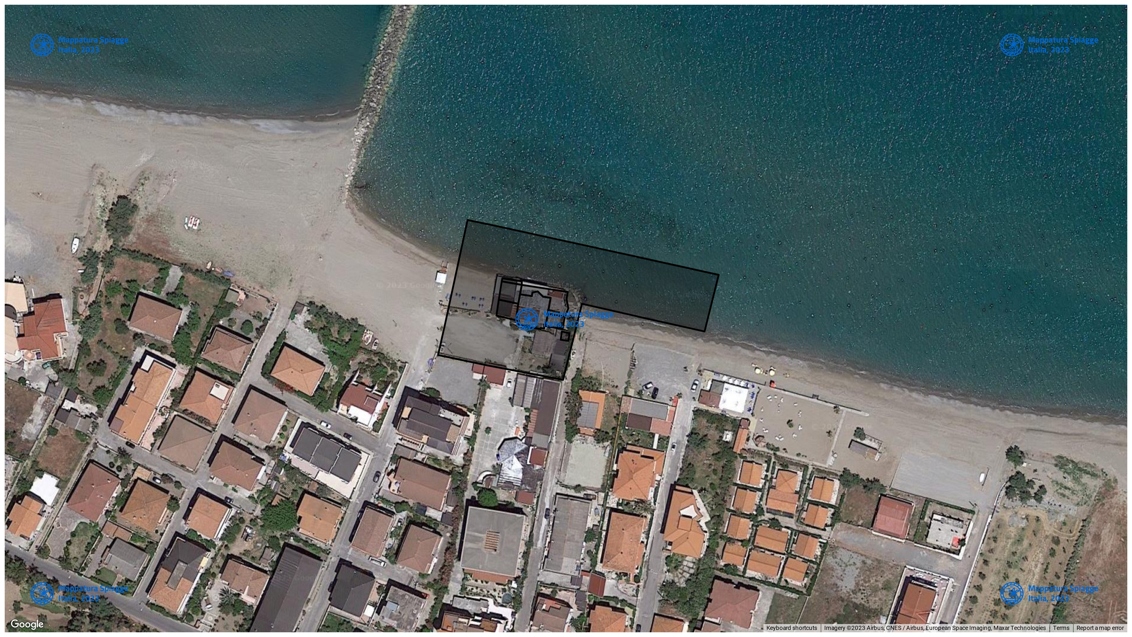 Foto Satellitare - Google Maps - Comune Cariati, Concessione: N. 1 / 2013 del 19-09-2023