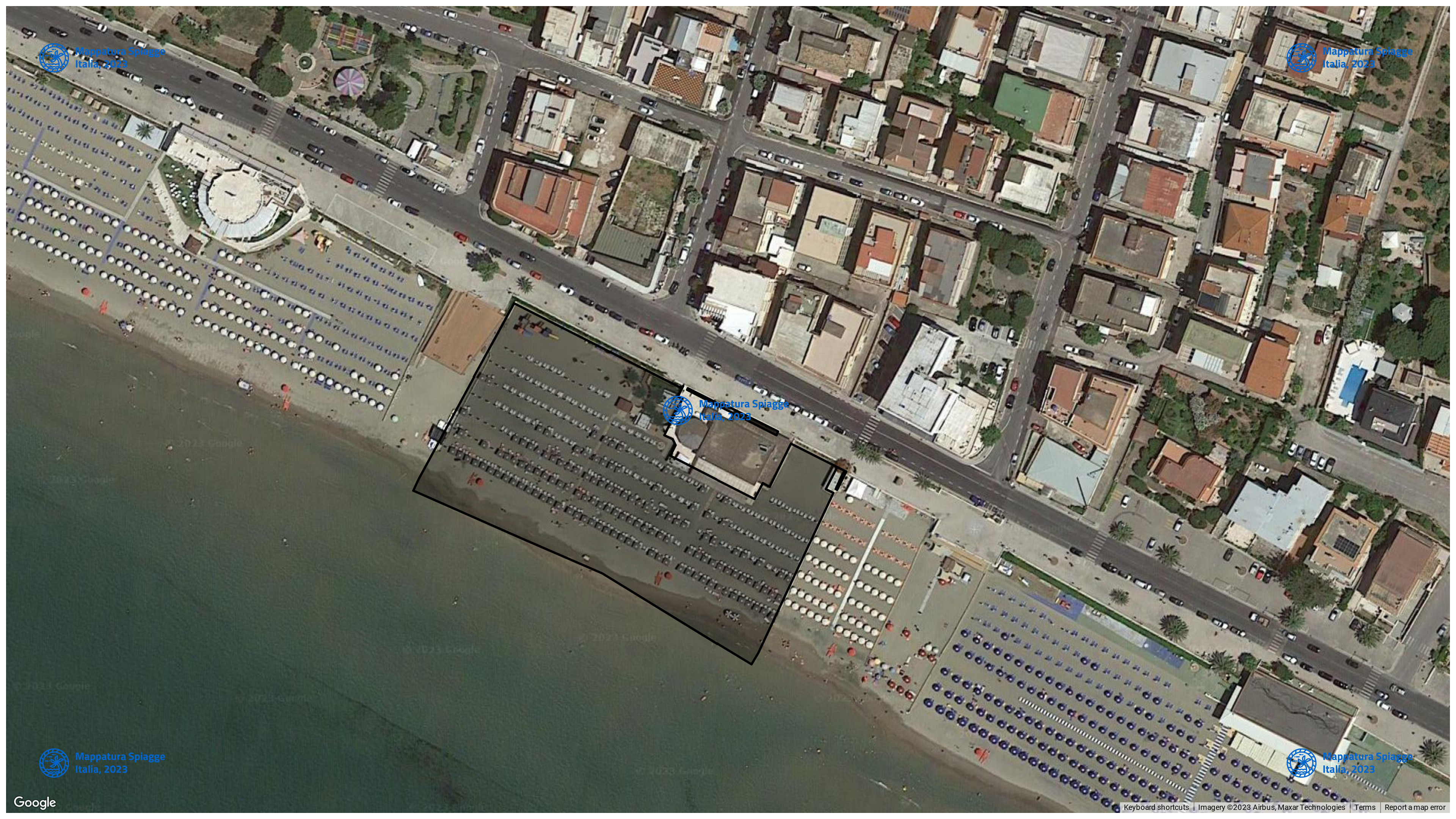 Foto Satellitare - Google Maps - Comune Minturno, Concessione: N. 12 / 2003 del 23-09-2023