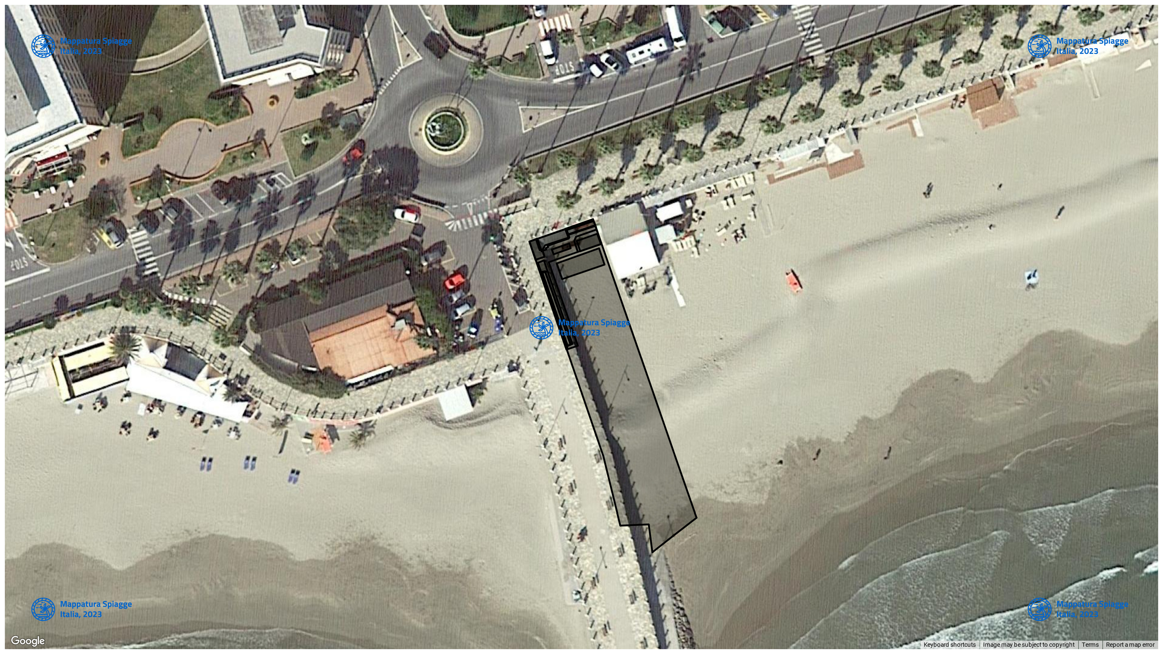 Foto Satellitare - Google Maps - Comune Andora, Concessione: N. 34 / 2004 del 20-09-2023