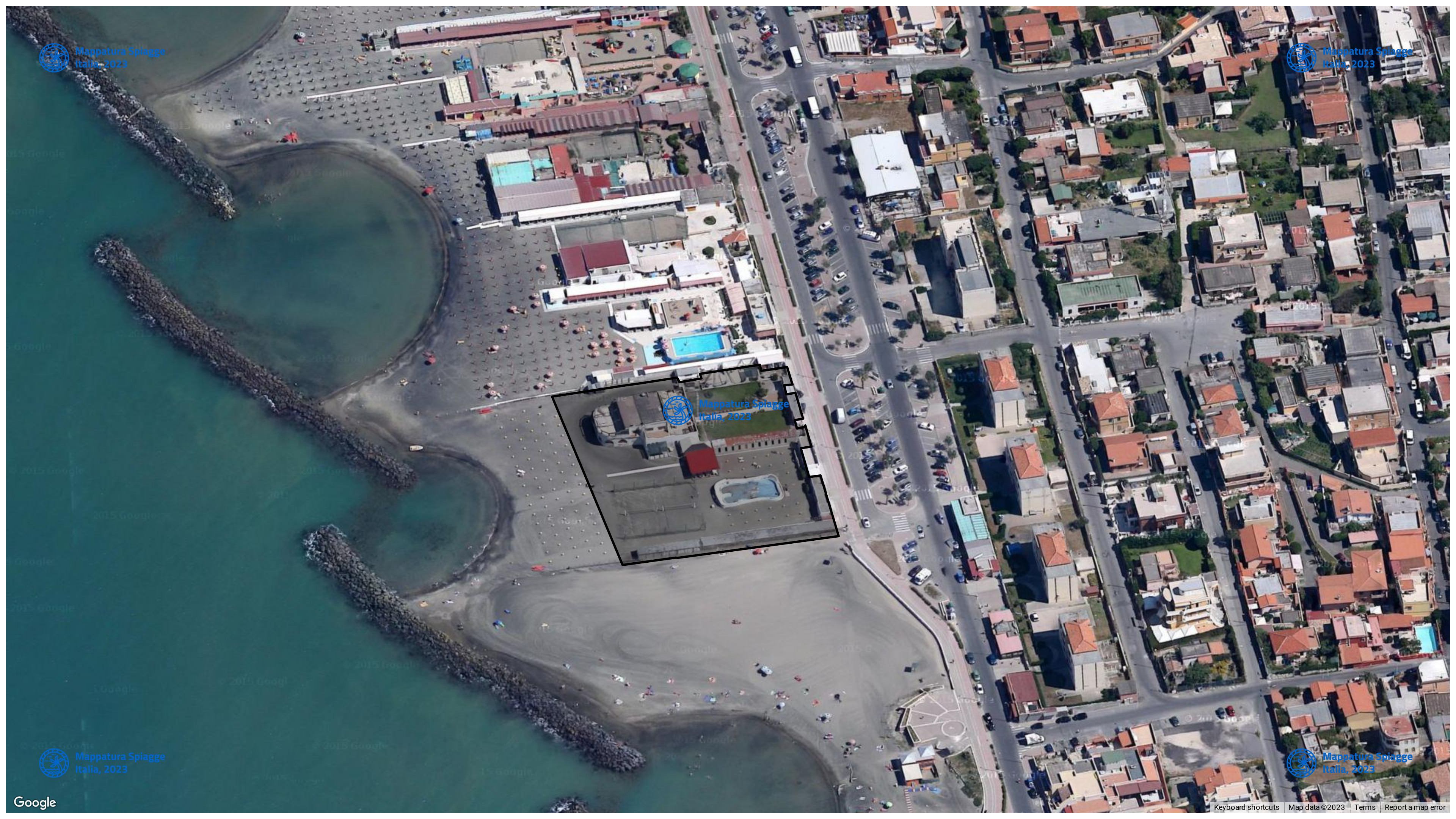 Foto Satellitare - Google Maps - Comune Fiumicino, Concessione: N. 30 / 2002 del 19-09-2023