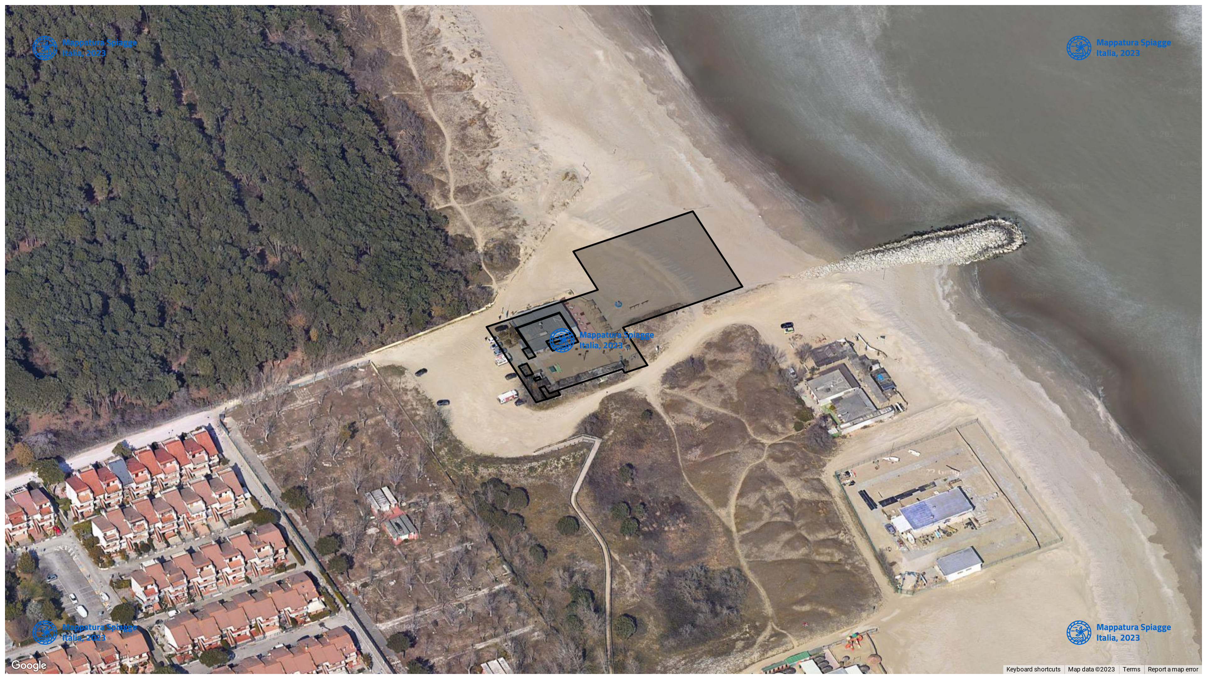 Foto Satellitare - Google Maps - Comune Ravenna, Concessione: N. 104 / 2008 del 17-09-2023