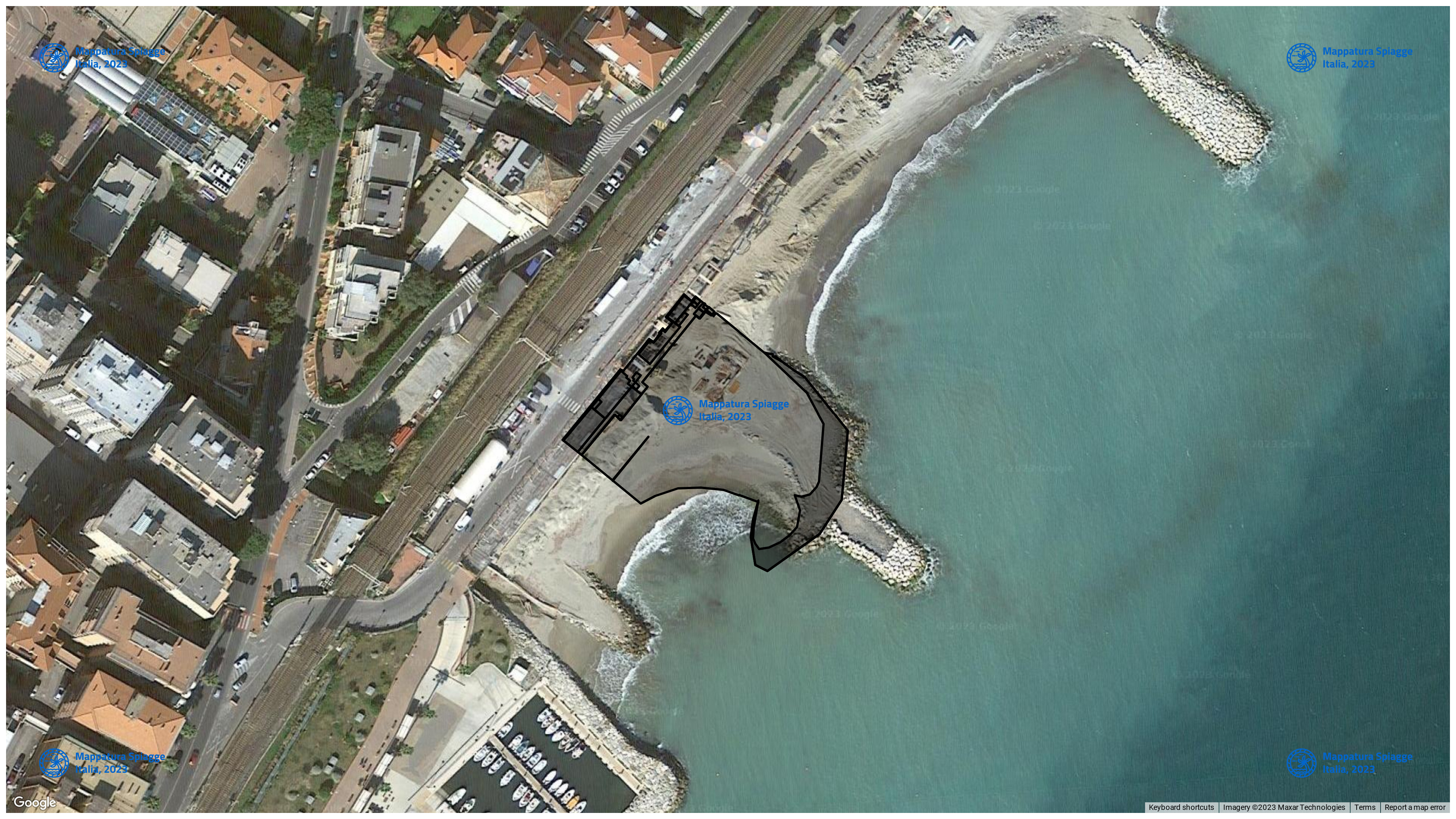 Foto Satellitare - Google Maps - Comune Loano, Concessione: N. 3670 / 2005 del 24-09-2023