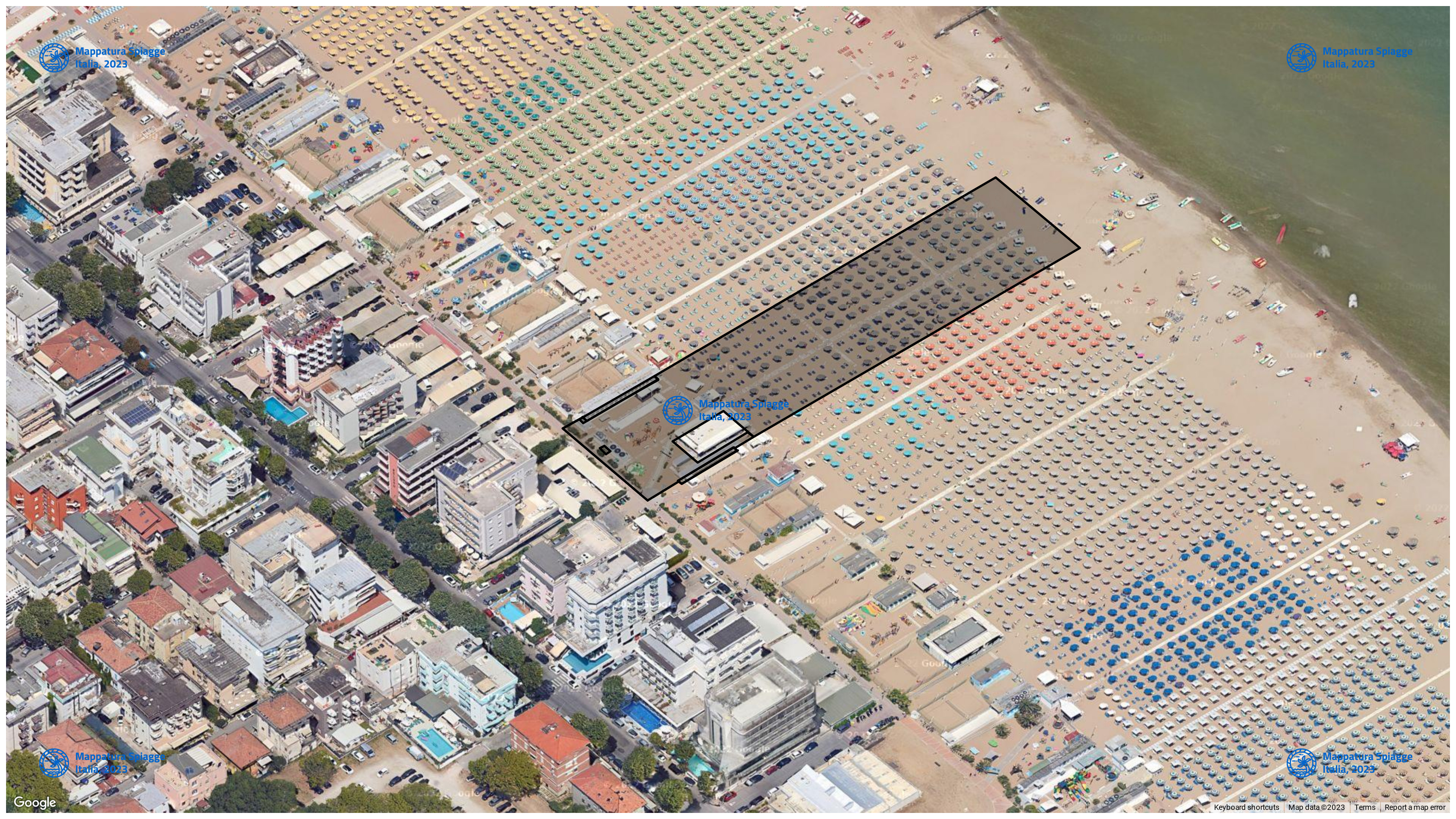 Foto Satellitare - Google Maps - Comune Rimini, Concessione: N. 406 / 2004 del 19-09-2023